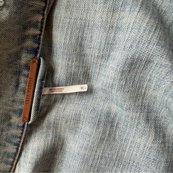 Free People Light Blue Oversized Trucker Denim Jacket - Picture 8 of 9